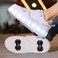 Little Rockz Kids Four Wheel Roller Skate Shoes, with Rechargeable LED Flash Light t Lightning Sole Sneaker Skate Heelys Shoes White , Size 36