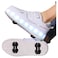 Little Rockz Kids Four Wheel Roller Skate Shoes, with Rechargeable LED Flash Light t Lightning Sole Sneaker Skate Heelys Shoes White , Size 38