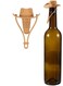 Hat Wine Bottle Stoppers, Silicone Decorative Wine Plug &amp; Champagne Cork Cover, Funny Kitchen Gadget to Seal and Keep Wine Fresh, Unique Gifts for Men Women, Mom Dad (Light Brown)