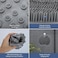 Shower Foot Scrubber Mat Back Washer Back Exfoliating Bath Wash Pad Wall Mounted Slip Suction Cups Foot Scrubber for Use in Shower Cups Foot Cleaner for Men and Women" Gray