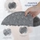 Shower Foot Scrubber Mat Back Washer Back Exfoliating Bath Wash Pad Wall Mounted Slip Suction Cups Foot Scrubber for Use in Shower Cups Foot Cleaner for Men and Women" Gray