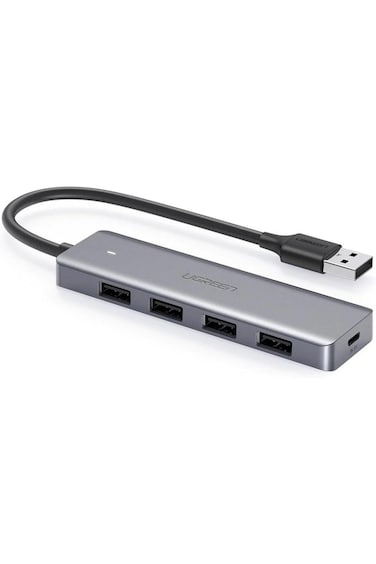 UGREEN CM219-50985B 4-Port USB 3.0 Hub With Micro USB Power Supply - Space Grey