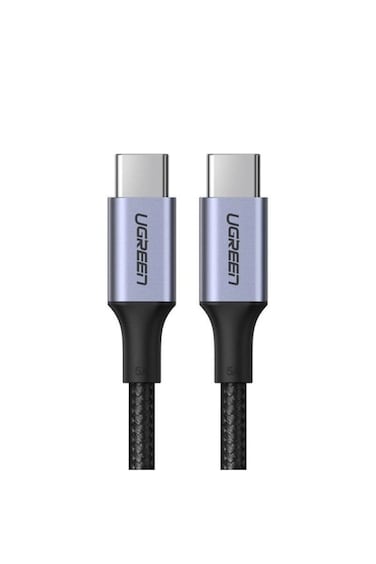 UGREEN USB-C To C Cable Alu Case With Nylon Braided 5A PD 100W Fast Charging 1m BK