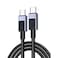 كابل UGREEN US316-70429B USB-C بطول مترين، أسود