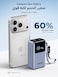 UGREEN Nexode Pro Power Bank 10,000mAh 45W(Xiaomi 55W Max), Compact Portable Charger, Built-in USB-C Cable, PD Super Fast Charging Battery Pack with Digital Display for Galaxy S25-22,iPhone 17-12,iPad
