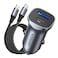 UGreen Car Charger 2-Port 1A 1C 30W Pd Fast Car Charger - Gray