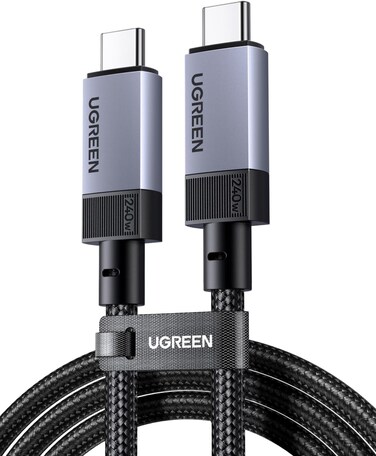 UGREEN 240W USB C Cable Gen3 40Gbps USB 4.0, 8K/4K 60Hz Video Output Fast Charging Type C Data Cable Compatible with iPhone17/16/15, Xiaomi, Galaxy S25/S24 Ultra, MacBook Pro, NVMe SSD, Switch,1M