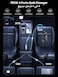 UGREEN 150W Multi Port Car Charger, 4 Port USB C Fast Car Adapter GaN Charger, Automobile Battery Power Plug for Backseat with Clip, Compatible for MacBook Air/Pro, Lenovo,iPhone 17 Series, S25 Ultra