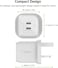 Belkin 45W Dual USB Type C Wall Charger, Fast Charging Power Delivery 3.0 with GaN Technology, USB C Charger for iPhone 16, 15, iPad Pro 12.9, 11, MacBook, Samsung Galaxy S24, Pixel And More