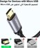 UGREEN Micro USB Cable, 18W Fast Quick Charger Cable, QC 3.0 Micro USB 2.0 Android Charging Cord Nylon Braided, Compatible for PS4 XBOX Samsung S7 S6, Note6 LG Nexus Nokia-Black 1M