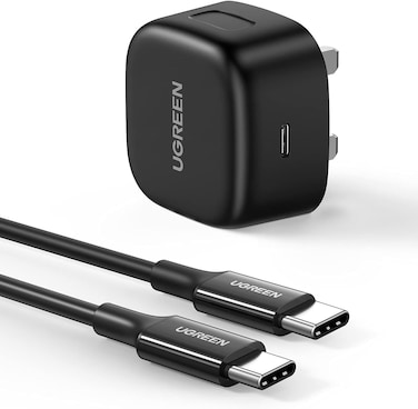 UGREEN 25W Fast Samsung Charger Set USB C Adapter Block With Samsung Adapter Cable 2M for Galaxy S25U,S24U,S23U,S22,Z Fold 6/5, A06 LTE/A55 LTE, USB C Charger for iPad Pro/Air, Xiaomi, Oneplus,etc