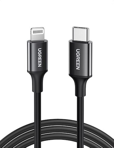 UGREEN iPhone Charger Cable 1M, [MFi Certified] USB C to Lightning Cable Fast Charging Power Delivery PD 20W Charging for iPhone 14/14 Pro/Plus/ Pro Max, 8-13 All Series, iPad-Black