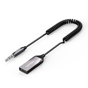 Ugreen Bluetooth 5.0 audio receiver cable USB audio adapter AUX jack - Gray