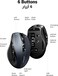 UGREEN Wireless Mouse (Bluetooth5.4+2.4GHz), Rechargeable, Long Battery Life, Ergonomic Silent Mouse, 5 Adjustable 4000 DPI, For Office/Home/Study, Compatible with Windows, macOS, iOS, Android, Linux