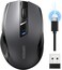 UGREEN Wireless Mouse (Bluetooth5.4+2.4GHz), Rechargeable, Long Battery Life, Ergonomic Silent Mouse, 5 Adjustable 4000 DPI, For Office/Home/Study, Compatible with Windows, macOS, iOS, Android, Linux