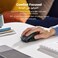 UGREEN Wireless Mouse, 2.4G Stable Connection, 5 Adjustable 4000 DPI, 5 Buttons, Silent and Ergonomic, for Office/Home/Study, Compatible with Windows, macOS, iOS, Android, Linux, Black