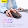 Baseus Mouse Tri-Mode Wireless Bluetooth for Laptop and Desktop PC A Simple Wireless Bluetooth Mouse for MacBook Pro Air Mac iPad Frosted Gray F01B
