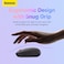 Baseus Mouse Tri-Mode Wireless Bluetooth for Laptop and Desktop PC A Simple Wireless Bluetooth Mouse for MacBook Pro Air Mac iPad Frosted Gray F01B
