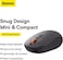 Baseus Mouse Tri-Mode Wireless Bluetooth for Laptop and Desktop PC A Simple Wireless Bluetooth Mouse for MacBook Pro Air Mac iPad Frosted Gray F01B
