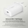 Belkin 25W Power Delivery USB C PPS Wall Charger with Included USB C to Lightning MFi Cable, USB Type C PD Power Adapter PPS enabled fast charger for iPhone 13, 12, Pro, Pro Max, Mini