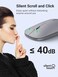 UGREEN Slim Wireless Mouse, 2.4G Connection, Silent, 4000 DPI Adjustable, Compact and Portable, Ultrafast Scrolling, for Office/Home/Study, Compatible with Windows, macOS, iOS, Android, Linux, Grey