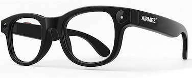 S1 Smart AI Glasses   12MP Voice-Controlled HD Video Recording, Real-Time Translation, Sleek &amp; Comfortable Design, Noise-Reduction Microphone, Bluetooth, and Magnetic Charging &ndash; Black