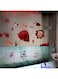IEW Halloween Stickers Set, Bloody Ghost Face Skull Stickers, Halloween Outdoor Indoor Wall Window Floor Decals, Scary Handprint Footprint Bloodstain Decorations for Party, Haunted House, Bathroom
