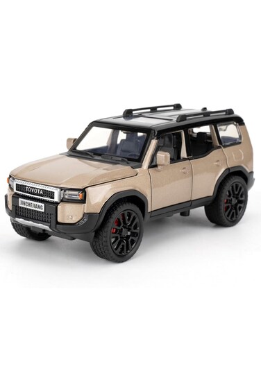 Pullback Toyota Land Cruiser Prado Die-Cast Metal Car 1:32 Scale Asstd. W32251