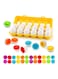Matching Eggs - Toddler Toys - Educational Color &amp; Recognition Skills Study Toys, for Learn Color &amp; Shape Match Egg Set, for Age 2 Years Old and 2 Years Up Kid Baby Toddler Boy Girl. (12 Eggs)