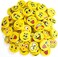Emoji Erasers, Pack of 70, Emoticon Smile Face Pencil Erasers in Assorted Designs, School Supplies for Children, Teacher Rewards, Classroom Gifts, Emoji Birthday Party Favors for Kids