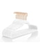 Premium Velvet Hangers (50 Pack) Heavy Duty - Non Slip Felt Hangers - White - Rose Gold Swivel Hooks, Space Saving Clothes Hangers, Durable Strong Hangers for Suits, Coats, Dress