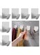 AVWOYKI 6 Pcs Self Adhesive Wall Hooks, Towel Hooks,Heavy Duty for Hanging Towels, Robes, Coats, Keys,Calendars, Stick on Bathroom/Room/Door/Kitchen SUS 304 Stainless Steel