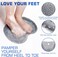 Pack of 2 Shower Foot Scrubber Mat Back Washer Back Exfoliating Bath Wash Pad Wall Mounted Slip Suction Cups Foot Scrubber for Use in Shower Cups Foot Cleaner for Men and Women" Gray