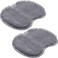 Pack of 2 Shower Foot Scrubber Mat Back Washer Back Exfoliating Bath Wash Pad Wall Mounted Slip Suction Cups Foot Scrubber for Use in Shower Cups Foot Cleaner for Men and Women" Gray