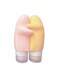 Silicone Travel Bottles, Portable Soft Silicone Travel Sub-packaged Bottles, Reclyable Sub-Packaging Bottle 90 ml (Pink &amp;Yellow)