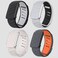 specton   Comfort Durable Silicone Wristband Compatible with WHOOP 4.0 Band, Soft Silicone Sports Loop Strap for Men &amp; Women, with U Shapped Connector Light Grey Black