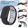 specton   Comfort Durable Silicone Wristband Compatible with WHOOP 4.0 Band, Soft Silicone Sports Loop Strap for Men &amp; Women, with U Shapped Connector Light Grey Black