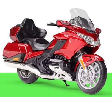 1:12 Honda Gold Wing Die-Cast Motorcycle Model &ndash; Red Touring Bike Toy for Kids &amp; Collectors