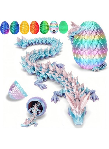 3D Printed Dragon Egg Mystery Crystal Dragon Egg Fidget Toy Surprise