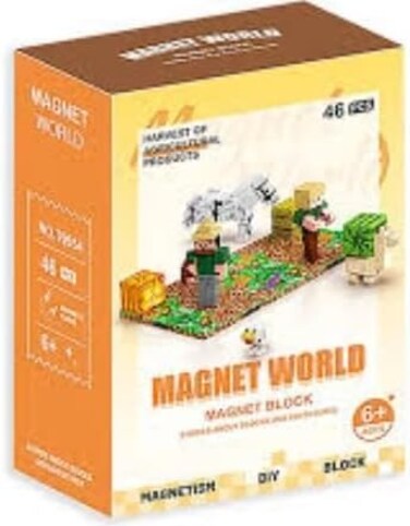 Colorland -Magnet World Magnetic Block Harvest Of Agricultural Products 46-Pcs T9954