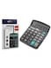 12 Digit Desktop Calculator with Large LCD Display and Dual Power &ndash; Black