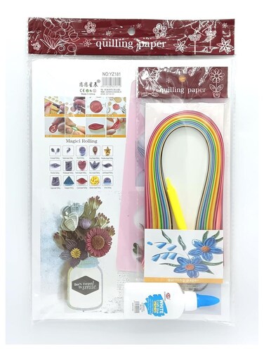 Art and Craft 5 in 1 Quilling Kit with 100 Color Strips