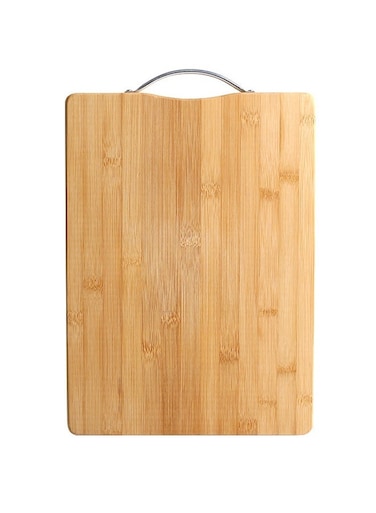Bamboo Cutting Board Small Brown, Kitchen Chopping Board with Juice Grooves &amp; Easy Grip Handle, Thick Durable for Meat Vegetables Fruits Bread Cheese
