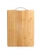 Bamboo Cutting Board Small Brown, Kitchen Chopping Board with Juice Grooves &amp; Easy Grip Handle, Thick Durable for Meat Vegetables Fruits Bread Cheese