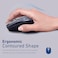 بروميت ماوس لاسلكي 2.4G، بصري عالي الدقة 1600DPI بدون سلك، مع مستقبل USB Nano، مدى عمل 10 أمتار، 3 مستويات DPI قابلة للتعديل و6 أزرار وظيفية لأجهزة Mac OS، Windows، كورسور