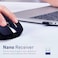 بروميت ماوس لاسلكي 2.4G، بصري عالي الدقة 1600DPI بدون سلك، مع مستقبل USB Nano، مدى عمل 10 أمتار، 3 مستويات DPI قابلة للتعديل و6 أزرار وظيفية لأجهزة Mac OS، Windows، كورسور