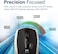 بروميت ماوس لاسلكي صامت، تصميم مريح مع نقرة صامتة، بصري 2.4GHz بدون سلك، بدقة قابلة للتعديل 1600DPI، 6 أزرار مع زر الأمام/الخلف، مستقبل USB Nano ومدى عمل 10 أمتار، بريز