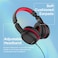 Promate Kids Headphones, On-Ear Foldable Wired Headset with Safe Volume Limited to 85dB, 3.5mm AUX Share-Port, 1.2m Tangle-Free AUX Cord, Detachable Cat Ears and Soft Earmuffs, Simba Onyx