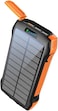 Promate 20000mAh Power Bank, Solar Powered Portable Charger with Wireless Charging, USB-C Power Delivery Port, QC 3.0 Port, 5V/3A USB Ports, IP66 Protection and LED Light, SolarTank-20PDQi