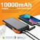 Promate Solar Power Bank, Portable 10000mAh Battery Charger with IP65 Water Resistant, 10W Qi Charger, 20W USB-C Power Delivery, QC 3.0 Port, 5V/2A USB Port and 300lm LED Light SolarTank-10PDQi